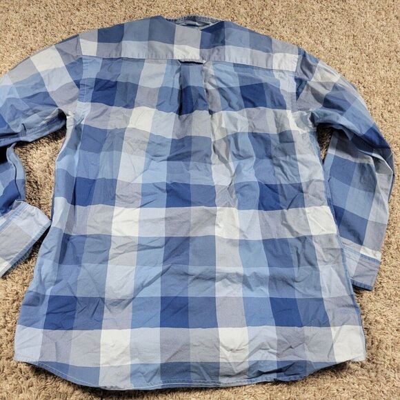 Orvis Shirt Mens Large Plaid Long Sleeve Button Down Long Sleeve Staining* - Picture 7 of 9